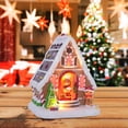 thumbnail image 1 of Casa de jengibre Hugo Decoración navideña con luz y música para repisa de chimenea 15,5 cm x 13,1 cm x 18,6 cm, 1 of 10