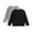 Black, variant on CYRBOKO Long Sleeve Tops for Toddler Boys, 2 Pack Casual Crew Neck Cotton Boys and Girls Fall Pullover White Size 1-2 T