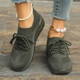 thumbnail image 4 of Domzle Women's Running Shoe Lightweight Fashion Sneaker for Jogging Walking Light Workouts Army Green 37, 4 of 6