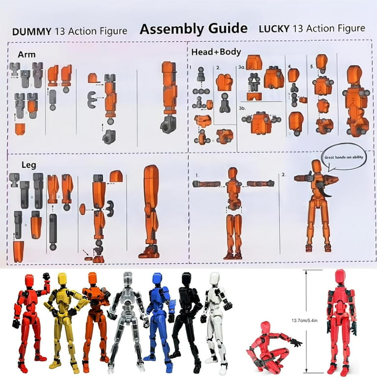 Gzwccvsn Titan 13 Action Figure T13 Action Figure, 3D