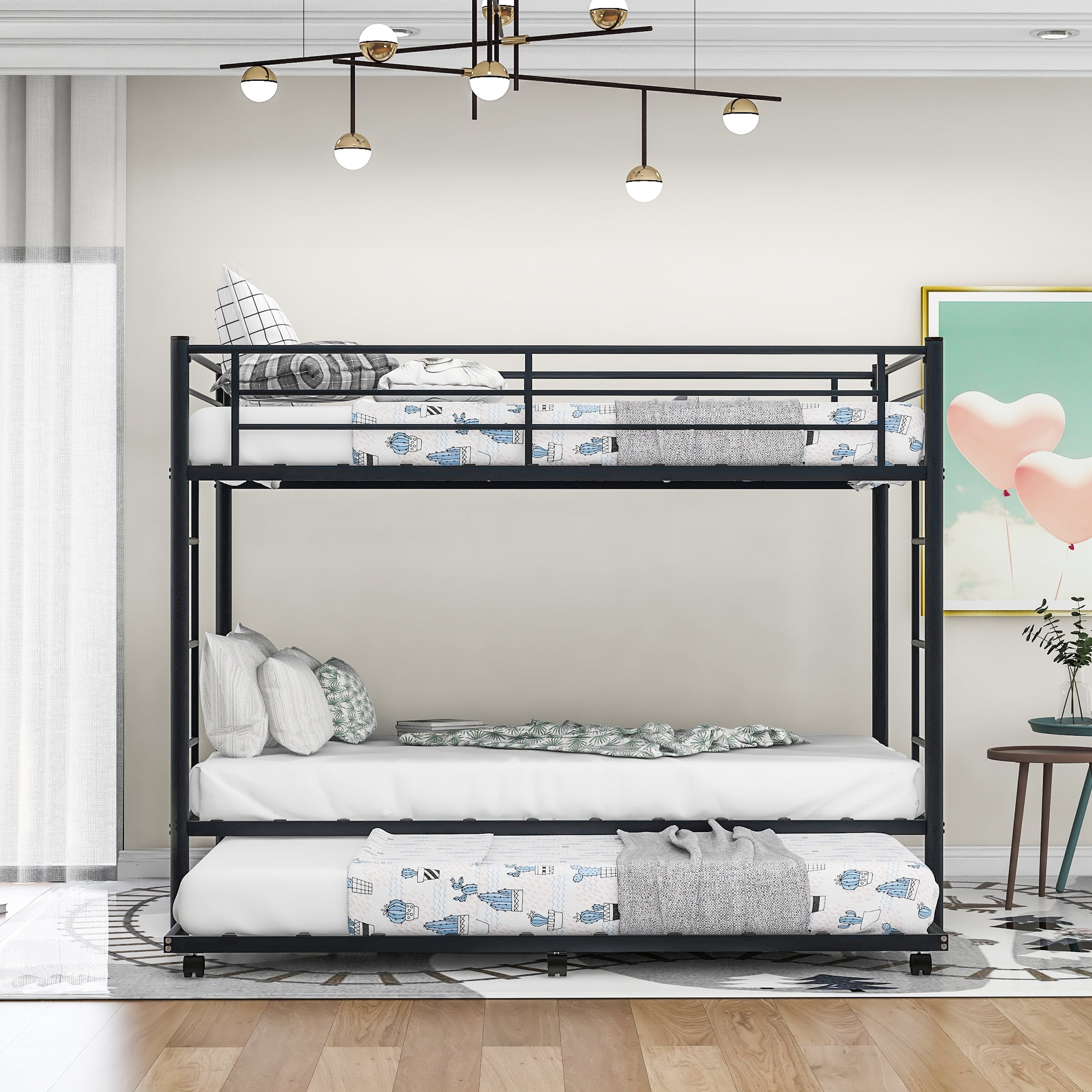 Euroco Metal Twin Over Bunk, Mainstays Twin Convertible Metal Bunk Bed Assembly Instructions