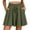 Army Green, variant on Women's Flowy Summer Shorts Drawstring Elastic Ruffled Trim High Waisted Casual Dressy Shorts Summer Beach Vacation Short Pants with Pockets