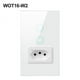 thumbnail image 1 of Voice Control Brazil Standard 1/2 Gang 1/2 Buttons Smart Wall Switch Touch-sensor, 1 of 5