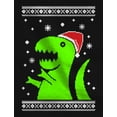 thumbnail image 2 of Tstars Boys Unisex Ugly Christmas Sweater Big Green Trex Santa Kids Christmas Gift Funny Humor Holiday Shirts Xmas Party Christmas Gifts for Boy Kids Sweatshirt Ugly Xmas Sweater, 2 of 6