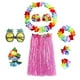 thumbnail image 2 of 8 Unidades Zulema Hawaiana con Collar Diadema Bikini Top Pinza para el Cabello Rosa 60cm Falda Hula Hawaiana, 2 of 6
