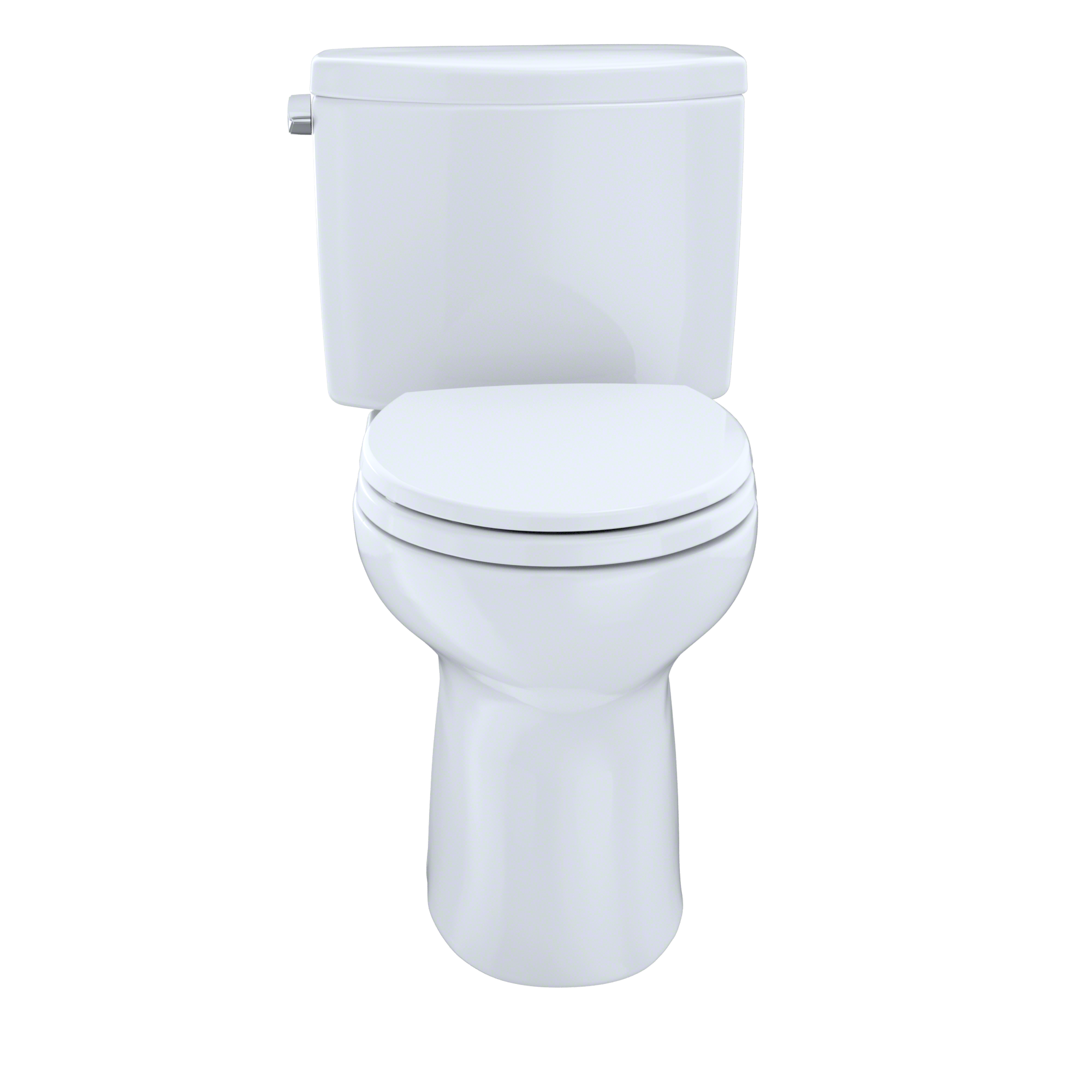 TOTO® Drake® II Two-Piece Round 1.28 GPF Universal Height Toilet with CEFIONTECT, Cotton White - CST453CEFG#01 - image 2 of 5