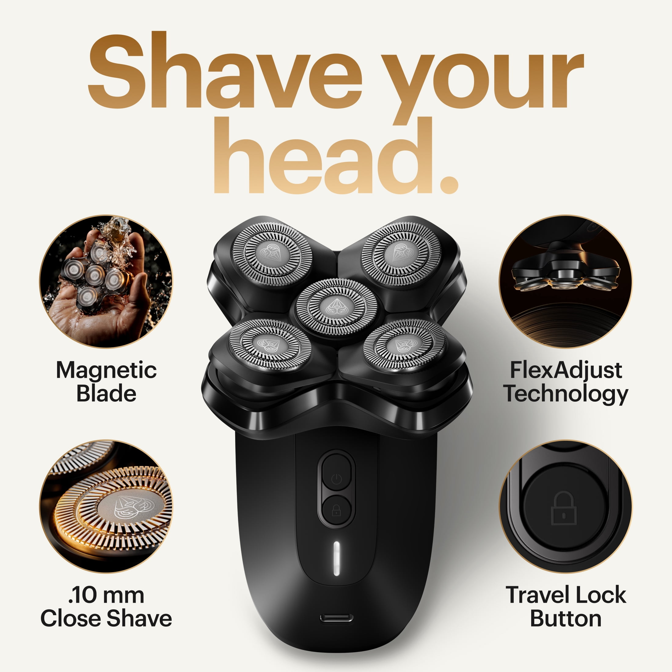 Manscaped® Dome Shaver™ Pro Precision Pack Men's Electric Bald Head Trimmer