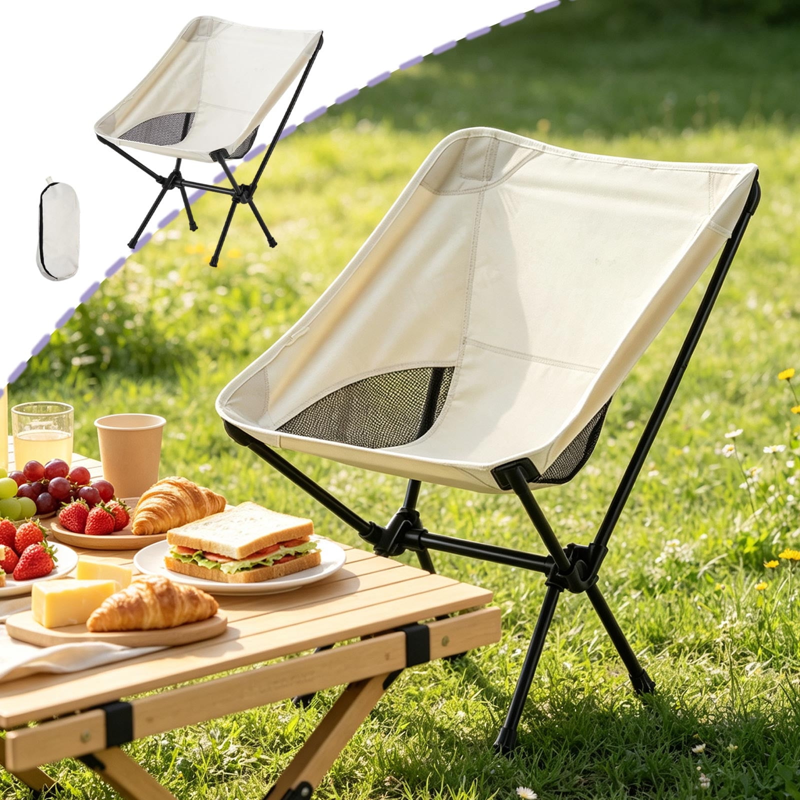 portable folding camping chair lightweight product