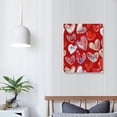 thumbnail image 4 of PRATYUS  Canvas Wall Art Valentine's Day Love Hearts Sketch Drawing Style Pictures Print Artwork with Framed Ready to Hang for Bedroom/Living Room/Office Decor Red White Illustration 16x20 in/12x16 in, 4 of 5