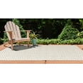 thumbnail image 4 of Jill Zarin Outdoor Collection Area Rug - Costa Rica (4' 1" x 6' 1" Rectangle Light Gray/Ivory), 4 of 9
