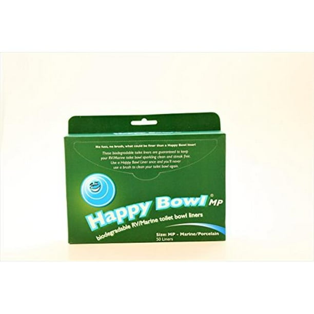 Happy Bowl HB1212POP Biodegradable Toilet Bowl Liners Pack of 12