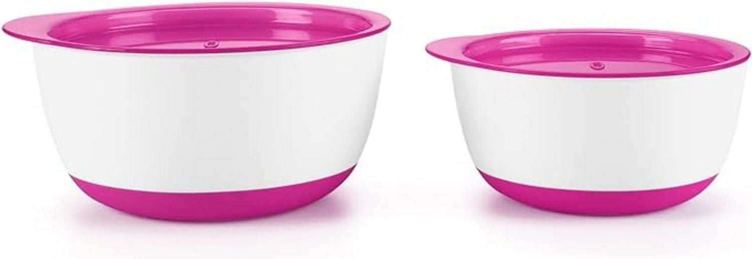 Oxo Tot Small and Large Bowl Set, pink