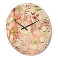 thumbnail image 3 of Designart 'Botanical Floral Retro III' Mid-Century Modern Wood Wall Clock, 3 of 5