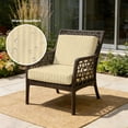 thumbnail image 2 of Outdoor Patio Cushion Covers 4 Pack Lemon Yellow Stripes Patio Chair Cushion Covers with Ties and Zipper Modern Abstract Stripes Waterproof Outdoor Seat Cushion Covers for Patio Furniture 24"x24", 2 of 9