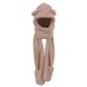 thumbnail image 5 of Gorro de felpa con orejas de oso para mujer, conjunto de bufanda informal, gorro cálido para la cabeza, novedad, moda de invierno, 5 of 5