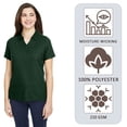 thumbnail image 6 of CORE365 Women's Fusion Chromasoft Pique Polo Shirt, 100% Polyester Casual Short Sleeve Tee (Campus-Gold, S), 6 of 6