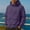 #Purple, variant on DPTALR Men's Solid Color Casual Jacket with Multiple Pockets ,Long Sleeves ,Hood & for Sports,Fitness Training,Dark Gray,Big and Tall Men XXXXL