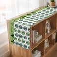 thumbnail image 6 of Tropical Leaves Table Runner, Green Monstera Palm Leaf Trees Botanical Cotton Linen Table Runners 108 Inches Long, Dresser Scarf Runner for Dining/Living Room/Kitchen/Square Tables 13''x108'', 6 of 9