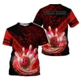 thumbnail image 3 of Personalized Bowling 3D Shirt for Men Women, Custom Name and Team Name Bowler Gift shirt, 3D All Over Printed Shirt (Grey, S), 3 of 10