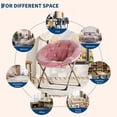 thumbnail image 4 of Yeshouse Silla de piso plegable extragrande con asiento de felpa antideslizante para adolescentes y adultos, ideal para dormitorio o sala de estar, 4 of 10