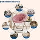 thumbnail image 4 of Yeshouse Silla de piso plegable extragrande con asiento de felpa antideslizante para adolescentes y adultos, ideal para dormitorio o sala de estar, 4 of 10