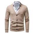 thumbnail image 1 of Mens SpringSummer Thin Large Pocket Knit Cardigan Sweater Jacket, 1 of 6