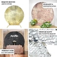 thumbnail image 4 of Efavormart 7.5ft Blush/Rose Gold Big Payette Sparkle Sequin Round Wedding Arch Cover, Shiny Shimmer Backdrop Stand Cover - 2-Sided Custom Fit, 4 of 10