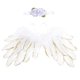 thumbnail image 2 of Preciosa diadema + disfraz de ala para fotografía, accesorio fotografía, accesorio el cabello para sesión grafía para recién n Blanco Yotijar Soporte para Fotos de Alas de Ángel, 2 of 5