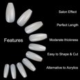 thumbnail image 4 of 500pcs Coffin Nails Ballerina Fake Nail Tips Long Full Cover Acrylic False Nails Natural Artificial Nails 10 Sizes for Nail Salons or DIY Nail Art at Home, 4 of 7
