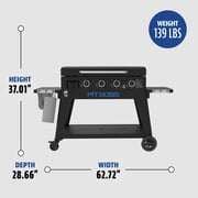 Pit Boss Ultimate Griddle Series 4-Burner 36 Gas Griddle with Portable