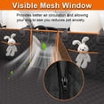 thumbnail image 5 of Lufebut - Extensor de asiento trasero, funda de asiento de coche para cama de asiento trasero, cama de viaje de coche, con ventana de malla y bolsillo de almacenamiento, soporta hamaca impermeable de, 5 of 5