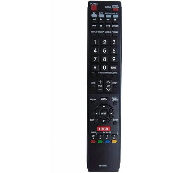 GB118WJSA Replaced Remote fit for Sharp Smart TV LC52LE640U LC60LE640U LC70C640