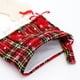 thumbnail image 4 of Juego de 2 artículos de decoración navideña MACHAO Calcetines navideños a cuadros con patas de perro, 4 of 5