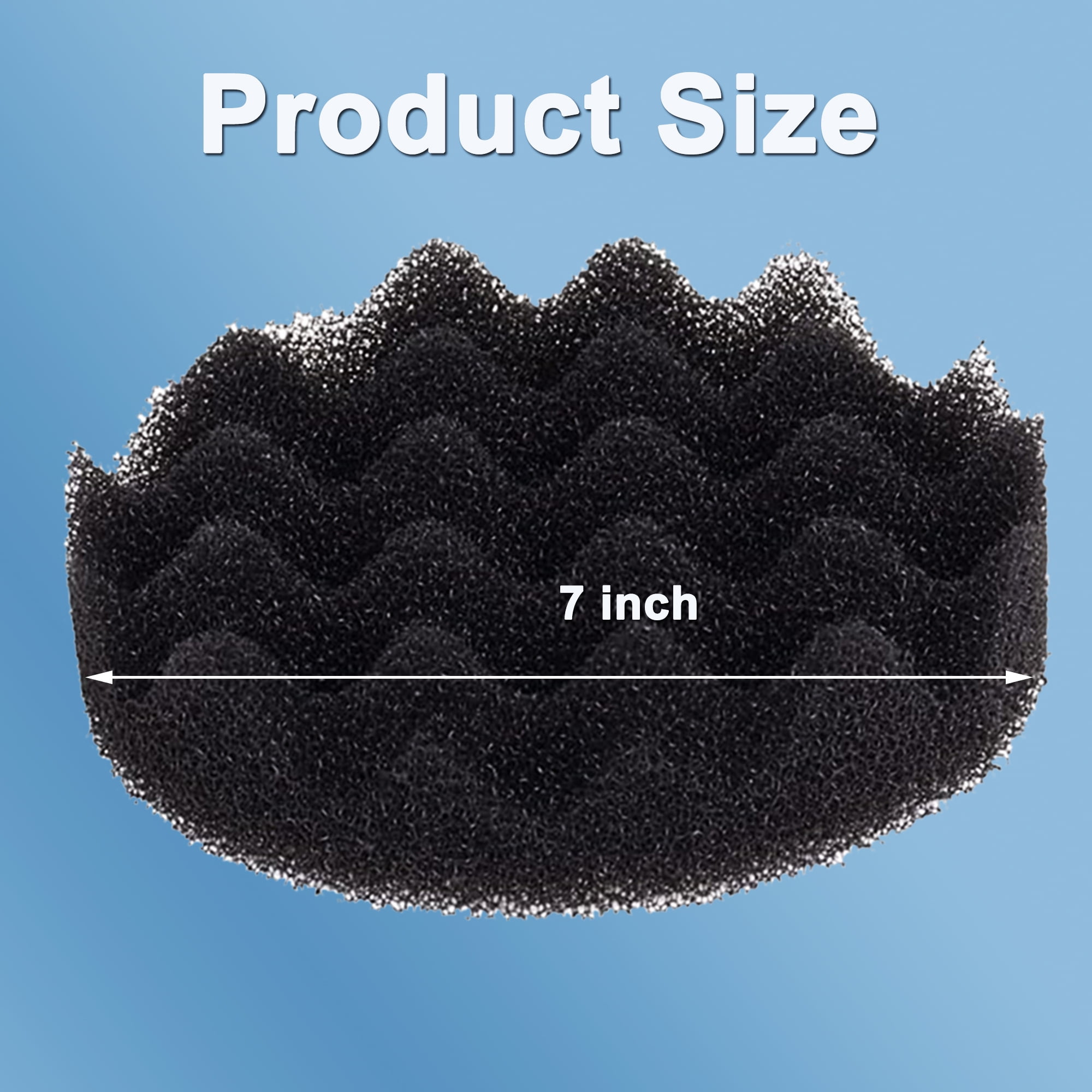 Qzbhct 2 Phosphate Remover Pad & 2 Bio-Foam Pad for Fluval Fx4 FX5 FX6 Canister Filter Aquarium Sponge Replacement