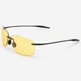 thumbnail image 2 of Night Vision Glasses Anti Glare Night Driving Glasses Yellow Tinted Sunglasses for Men and Women with HD Yellow Glasses for Night Driving Sun Glasses Maui Genoa in Black, 2 of 10