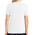 thumbnail image 2 of California Sign logo Ladies Big Size Core Cotton V neck T-Shirt - White XL, 2 of 2