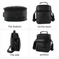 thumbnail image 4 of Sac à Bandoulière en Cuir pour Hommes - Petit Sac Bandoulière Sac Bandoulière Bandoulière Réglable Bretelles Sac à Bandoulière en Cuir PU Sac à Dos pour les Voyages de Randonnée à Vélo, 4 of 10