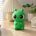 thumbnail image 6 of Green Alien Squishy Squeeze Toy Stress Relief Slow Rising Fidget Ball for Kids Adults Cute Cartoon Squishies Travel Portable Goodie Bag Filler Stocking Stuffer Fun, 6 of 8