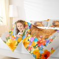 thumbnail image 4 of Manfei Cartoon Capybara 7-Piece Twin Bedding,Cute Wildflowers Pattern Bedding Comforter Set,Multicolor,Polkadot Reversible, 4 of 7