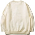 thumbnail image 4 of Suéter navideño holgado para mujer, otoño/invierno, manga larga, árbol de Navidad, pareja, punto, cuello redondo, extragrande, blanco, 4 of 4