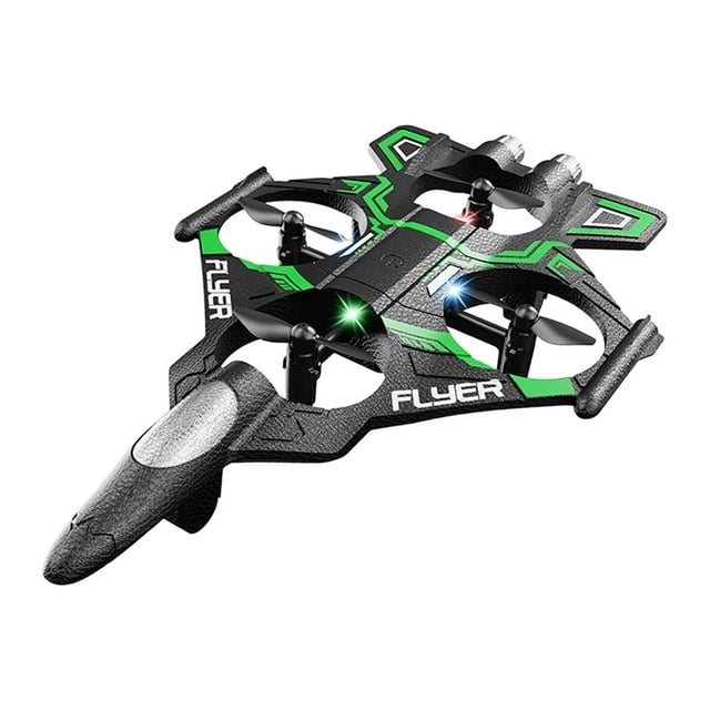 Avión RC De Espuma, Fácil De Controlar, Para Niños, Adultos, Mayores De 14 Años, Principiantes, Verde, Tres Baterías.