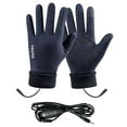 thumbnail image 1 of Usb Heated Gloves - Temperature Control Winter Gloves, Usb Powered Hand Warmers, Touchscreen Compatible, Soft Fleece Lining, Navy, JKODE, 1 of 9