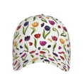 thumbnail image 2 of Balery Baseball Cap Adjustable Size for Running Workouts and Outdoor Activities All Seasons Dad Hat(Tulips Flowers), 2 of 9