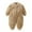 Brown, variant on HNMKIU Baby Girl Boy Thick Warm Fall Jumpsuit Playsuit Romper Clothes for Winter Brown,12-18 Months