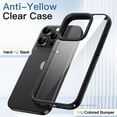 thumbnail image 3 of JETech Case for iPhone 15 Pro 6.1-Inch, Shockproof Phone Bumper Cover, Solid Color Matte TPU Frame, Anti-Scratch Clear Back (Black Titanium), 3 of 6