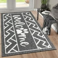 thumbnail image 2 of Doormat, Yamaziot 32"x47" Welcome Mat Door Rug for Indoor Outdoor, Non Slip Entrance Porch Door Mats, Absorbent Floor Mat Black Carpet, 2 of 9