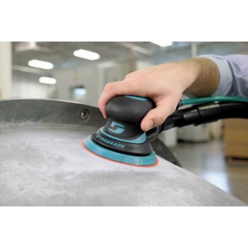 Dynabrade 12,000 RPM, 12,000 OPM, 19 CFM Air Consumption, 90 psi Air Pressure, Random Air Orbital Sander Round Pad, Hook & Loop Backing, 1/4 NPT Inlet