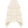 thumbnail image 2 of WFJCJPAF 2024 New Halloween Clearance! Halloween Skirts for Women,Women's Summer Solid Color Hallowmas Fashion Skirt - Beige S, 2 of 5