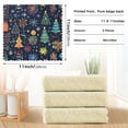 thumbnail image 6 of Yayeee 6 Pack Kitchen Dish Cloths Set for Washing Soft Drying Absorbent Microfiber Towels, Dark Blue Christmas, 6 of 9
