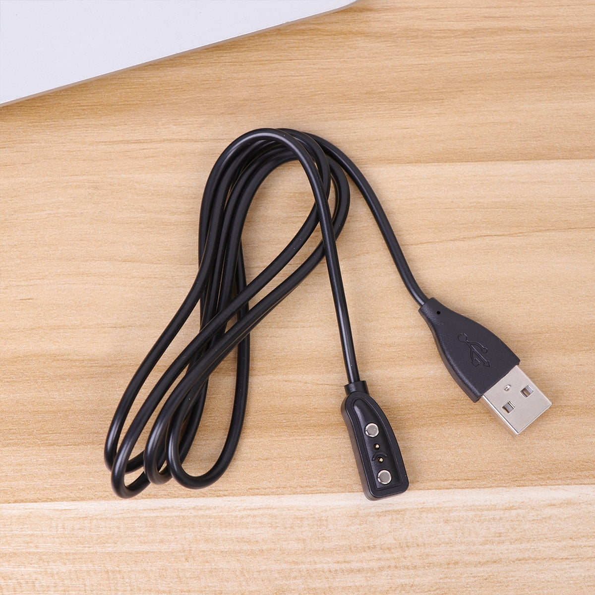 Smart Watch Charging Cable Magnetic USB Cable Cord 1 Black Compatible with Pebble
